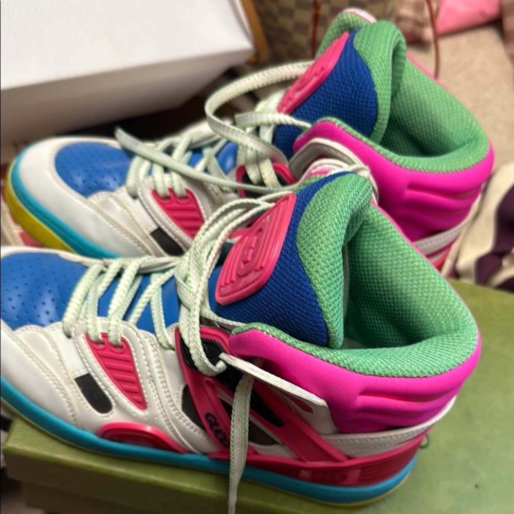 Colorful High-Top Sneakers